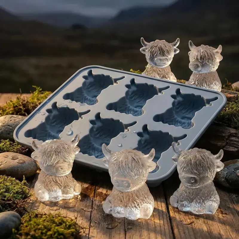 Cute Cow Ice Cube Tray - Perfect for Making Unique Ice Cubes - Ideal for Parties and Events - Fun and Functional Kitchen Accessory