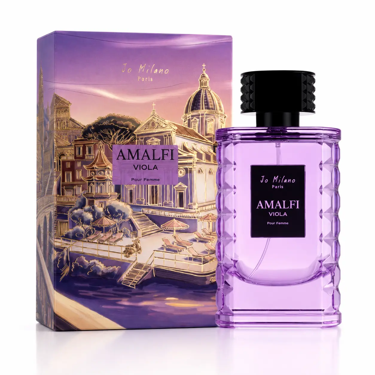 Amalfi Viola Pour Femme Eau de Parfum - 3.4 oz/100ml Unisex Fragrance with Citrus, Lavender, Vanilla, Amber Notes