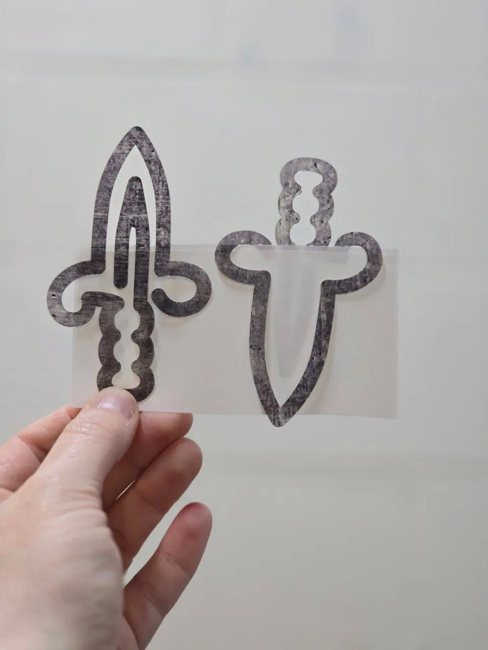 DFΩ Custom Made Arcylic Dagger Bookmarks - .0.01" thick acrylic - Colors will vary -Great for all L.W. Phillips' Novels