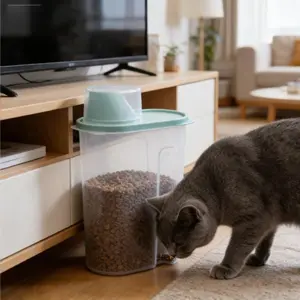 Cat and dog food storage box, food storage container, food-grade airtight container, cat food airtight storage container