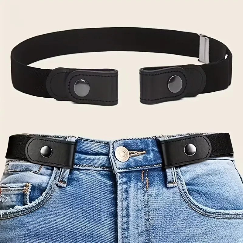 Unisex Elastic Waistband, Adjustable Invisible Belt for Pants, Fashionable Universal Size, Perfect for Long Pants, Stylish and Comfortable, No Buckle Belts