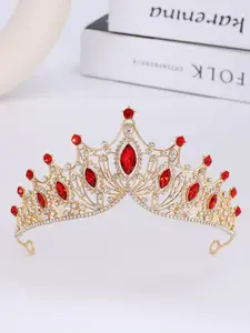 Baroque Style Crown Tiara, Vintage Style Crown Tiara for Wedding Bridal Party Formal Occasions, Fashion Hair Accessories for Women
