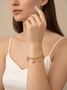 Five Hearts Charm Bracelet — Adjustable | SELAH LUXE