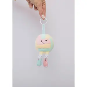 Colorful Plushie Volleyball Keychain