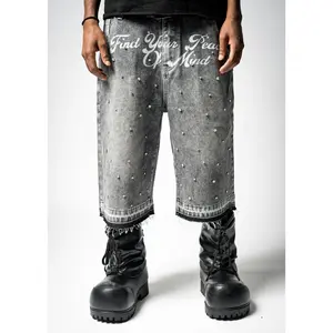 “Popstar” Rhinestone Jorts