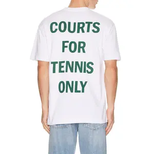 Oyster Tennis Only T-Shirt in White
