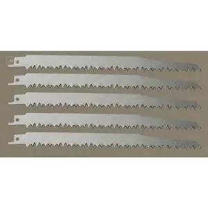 5-Pack Replacement Saw Blades for Wood Cutting - 9-Inch Pruning Blades Compatible with Reciprocating Saws - Durable & Sharp Teeth for Smooth Cuts - Ideal for Gardening & DIY Projects soft grip hcs tool blade storage pouch