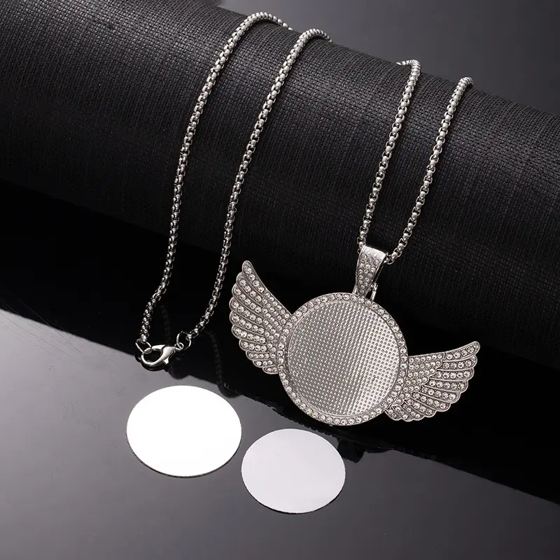 X459 3 silver round wings