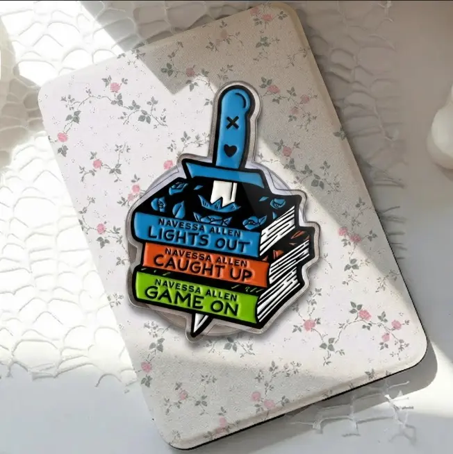 Dark Romance Book Stack Phone Grip Stand, Thriller Reader Phone Holder, Book Lover Phone Accessory, Spooky Reading Gift