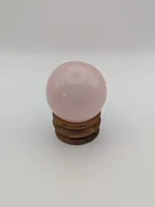 Rose Quartz Sphere (1.5+ inch) with Stand