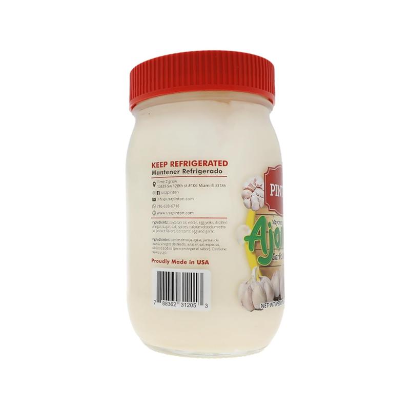 Pinton Ajonesa Garlic Flavor Mayonnaise 14 Oz (369.9g)