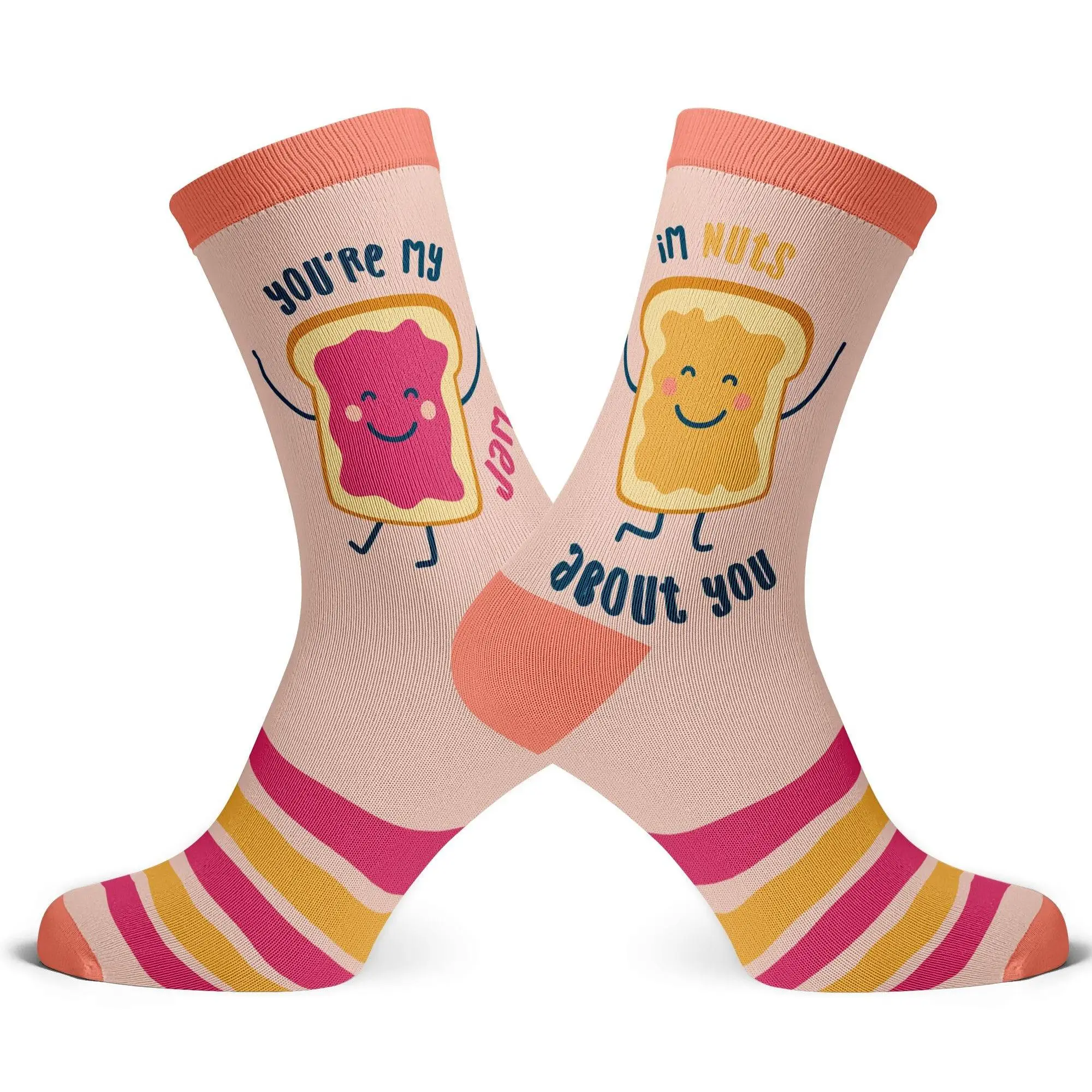 Peanut Butter and Jelly Socks