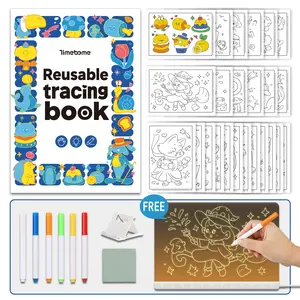 Timetome-Doodle Glow LED Note Board, Acrylic Light Up Drawing Board, LED Note Board with Colors,Light Up Dry Erase Board,Clear Glow Doodle Board with Stand for Birthday Gift