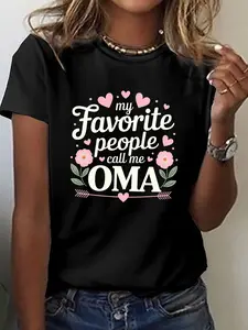 A T-Shirt with a Print That Says 'My Favorite Peop