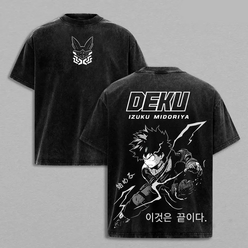 Men's Retro Graphic T-Shirt, Vintage Oversized Fit in Soft Distressed Cotton with Mineral Wash for Casual Party Wear, Figure