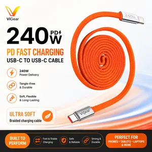 ViGear 240W Magnetic Charging Cable Auto-Wrapping Nylon Braided Cord ViGear 240W Magnetic Charging Cable Auto-Wrapping Nylon Braided Cord