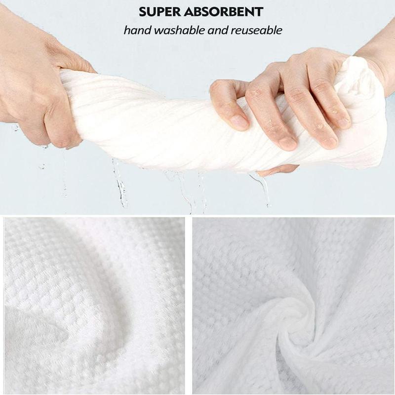 4-Pack Disposable Bath Towels (8Pcs Total, 2 Per Set), Thickened & Enlarged Super Absorbent No-Wash Towels, Portable Travel Bath Towels for Business Trips, Hotel, Camping & Daily Use