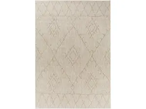 Livabliss EAG2402-67RD Round Shape 79x79 in. Machine Woven Indoor Outdoor Rug, Polypropylene Face, Global Flair, Bohemian Look, Geometric Print, Egean Taupe Multi-Color for Leisure & Outdoor Recreation