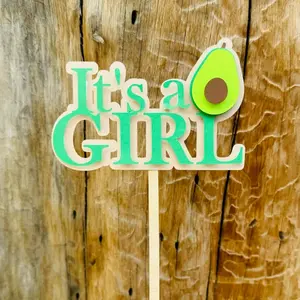 Its a girl cake topper
