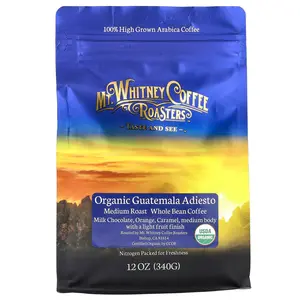Mt. Whitney Coffee Roasters Organic Guatemala Adiesto, Whole Bean Coffee, Medium Roast, 12 oz (340 g)