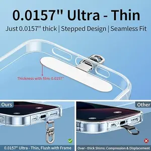 5-Piece Set 360-Degree Rotating Phone Lanyard Buckle, Universal Connector, Metal Clip, Durable Material, Fits All Phone Cases