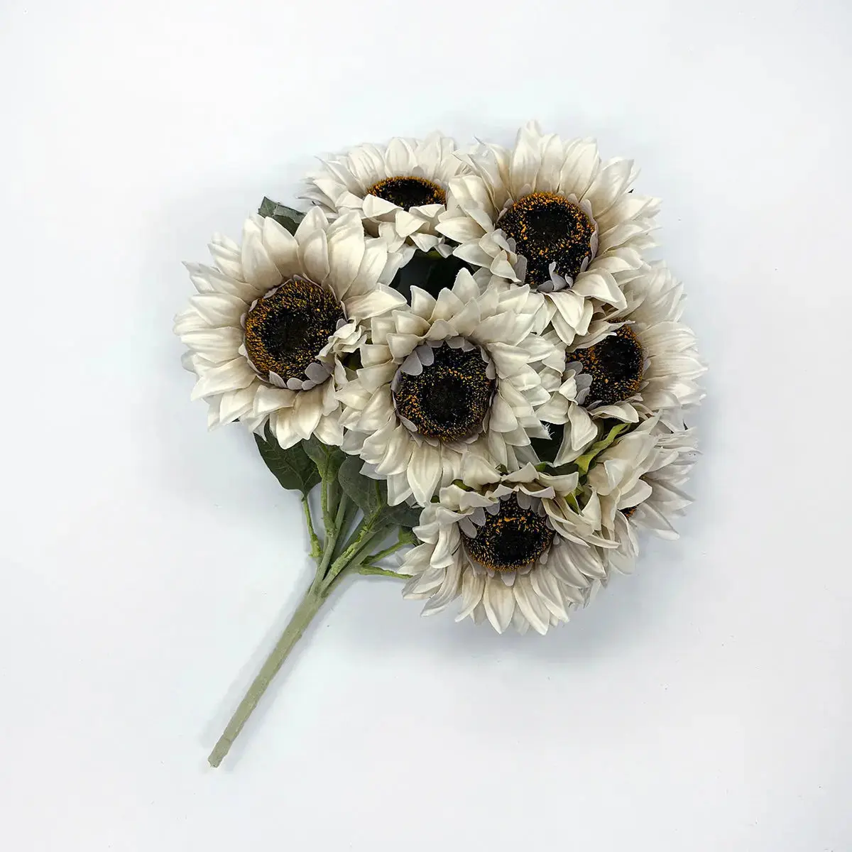 17-in Synthetic Sunflower Bouquet with Curated Color Palettes, Multi-Bloom Decorative Faux Florals for All-Seasons Home Decor & Supplies