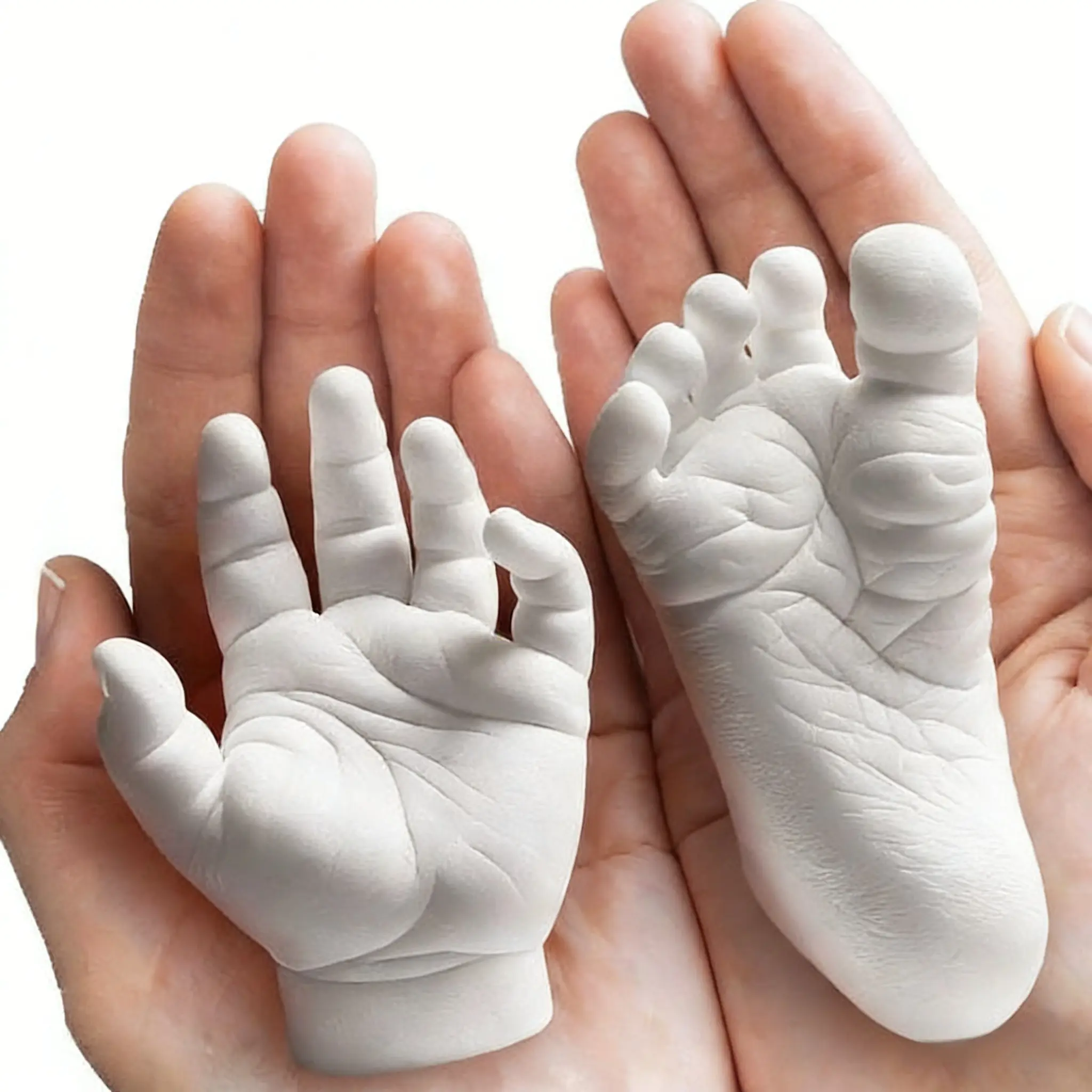 Baby Hand & Footprint Mold Kit Hand Casting Kit Create Lasting Memories with Safe DIY Clay Mold，Capture Precious Moments, Unique First Year Gift for New Parents