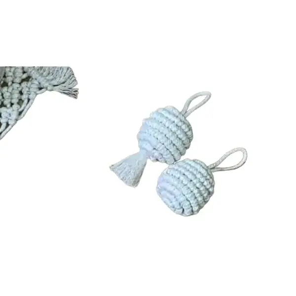 Macrame Christmas Ornaments, Christmas Ornament Sets, Handmade Macrame Ornaments