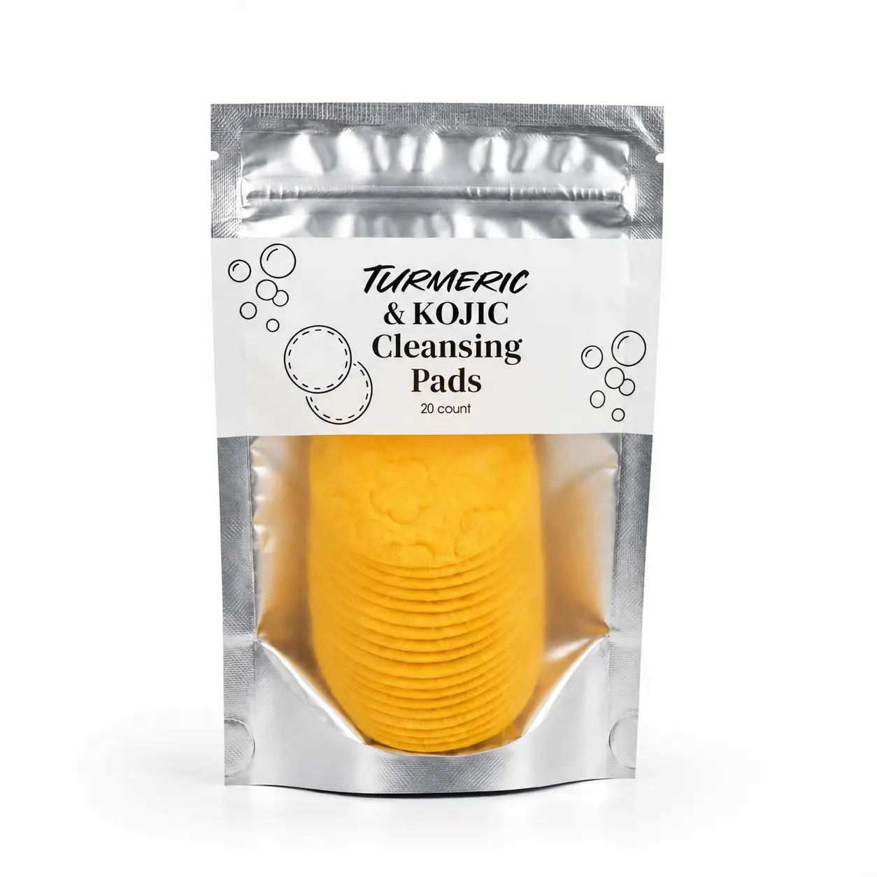 Turmeric Kojic Acid Facial Cleansing Pads, Gentle Exfoliating Daily Face Pads, Deep Clean Pores & Fade Dark Marks for Even Glowing Skin #GlobalPicks