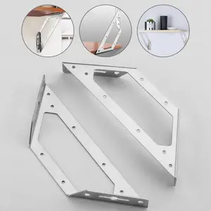 Stainless Steel Angle Code, Right Angle Bracket, Furniture Plank Connector, Corner Cabinet Legs Stand, Hardware Accessories