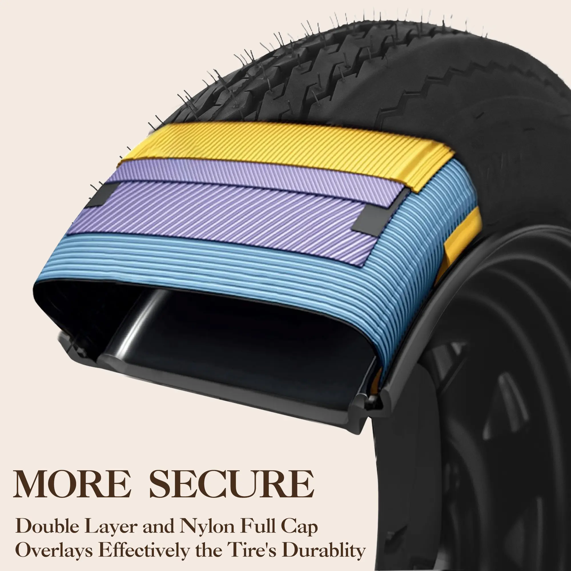 Heavy-Duty Trailer Tire & Wheel Set - 6-Ply C Load, 4.80-12, 4.80-8, ST205/75D14 Sizes, All-Weather Rubber, Black Rims with 4 & 5 Lug Options - Easy Assembly for Utility, Boat, Camper, Cargo Trailers, 2 X Trailer Tires With Rims