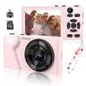 Vitaler Dual-Camera Point & Shoot Digital Camera - Compact, 2.8" LCD, Rear, Auto Focus, Beauty Filter, Memory Card & OTG Support, Portable, Ideal for Teen Girls Gifts (Friends & Family Moments)