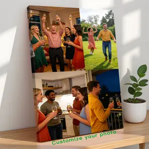 Custom Photo Canvas Painting Frame - Creative Wall Art | Digital Printed Photos on Canvas | Design Bespoke Wall Art for Daily Home Use | Ideal for Indoor Decor, Wedding & Parent Gifts | Fine Art Print - Practical Meaningful Gift! couple personalize