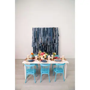 Denim on Denim Fringe Backdrop