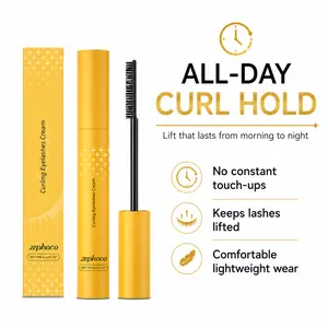 Curling Mascara, Natural Long-Lasting Lift & Length, Smudge-Proof Waterproof Mascara for Daily Makeup, Portable Lash Makeup