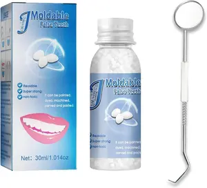 Provisional Teeth Decoration Fake Tooth High Hardness, Durable, and Reusable. Broken Tooth Moldable Fake Teeth.