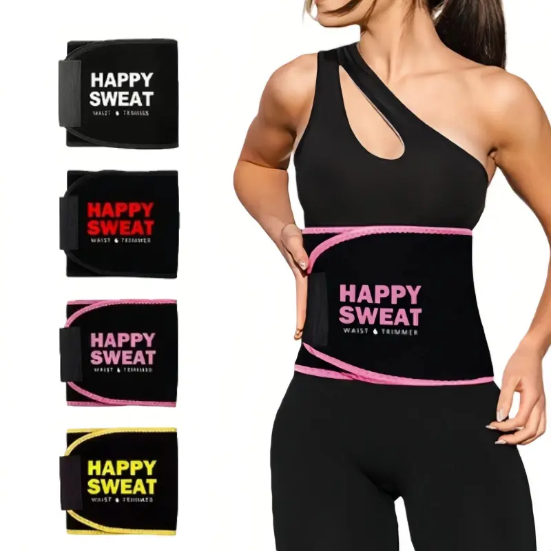 Unisex Sweat Wrap Waist Trainers, Anti-Slip Nylon Workout Waist Cincher with Core & Posture Support for Gym, Running, and Cardio, Fitness Waist Trainer