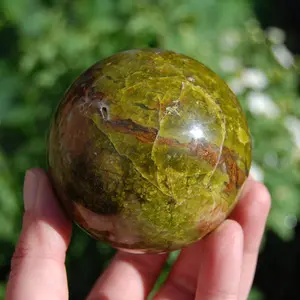 3in 1LB Green Opal Crystal Sphere