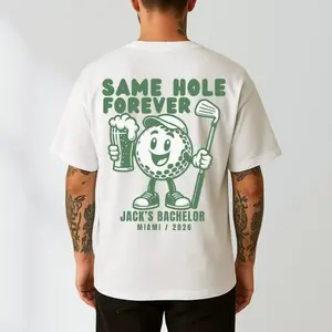 Same Hole Forever Bachelor Shirt, Custom Golf Bachelor Party Tee, Groom Matching Party Tee, Groomsmen Golf Tee, Groomsman Gift, Guys Weekend