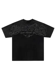 Men's Vintage Washed Tie-Dye Graphic Print Cross Short Sleeve T-Shirt, Summer Casual Relaxed Fit Fashion Round Neck Half Sleeve Tee, Trendy Versatile Top