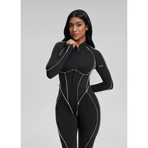 Contour Stitch Catsuit | Catline Collection | Womenswear