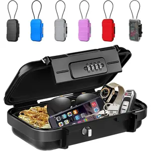 Portable Safe with Removable Chain, Anti- Beach Safe Box,  Combination Lock Box for Travel, Dorm, Beach, Hotel, , , Office