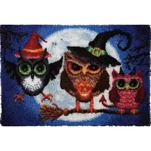 Latch Hook Rug Kits - Halloween Owls
