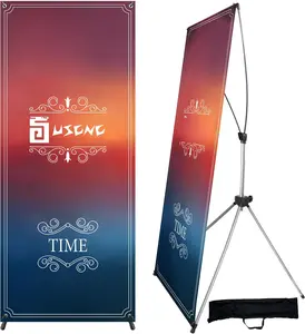 X Banner Stand Adjustable Fit Banner 23 x 63 to 32 x 78 Inch, Portable Travel Bag, Bigger, More Adaptable Advertising, Stores, Tradeshow, Restaurant, Event, Birthday & Party (2 PACk)