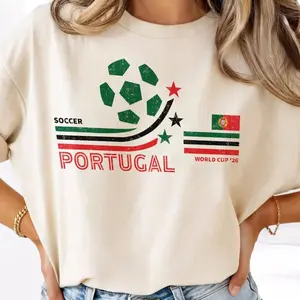 Retro Portugal Soccer WC26 Shirt, Graphic Football Shirt, 2026 Soccer Fan Shirt, Gift For Fan Fathers Day