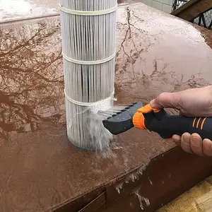 [premium Pool Cleaner] Heavy-Duty Pool & Spa Filter Cartridge Cleaner, Ergonomic Handle, Effortlessly Removes Debris