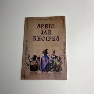 Creative Magic Spell Jar Recipe Book, Unique DIY Craft Kit, Handmade Rituals, Perfect Gift for Enthusiasts, Magical Crafting Experience
