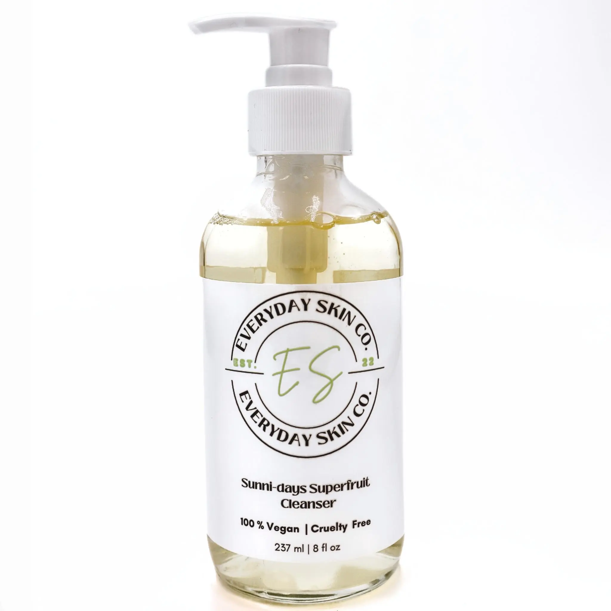Sunni-days Superfruit Cleanser 8 fl oz | Hydrating Chamomile & Watermelon Extracts | Vegan Cruelty-Free Facial Cleanser