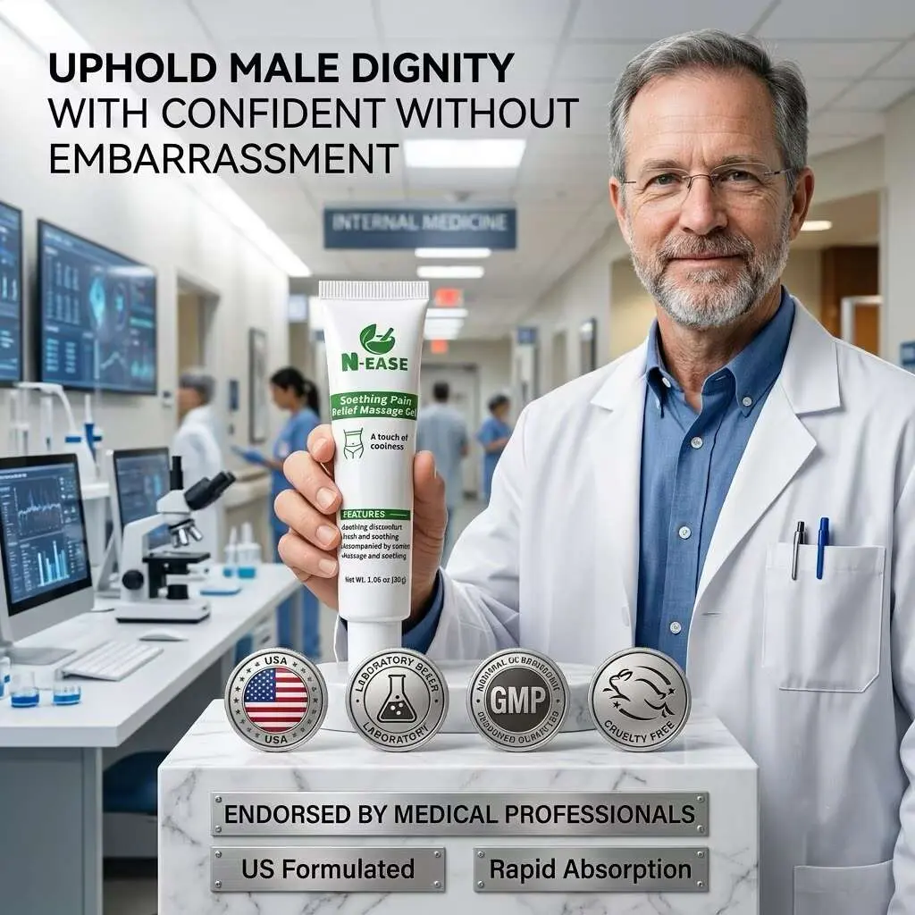 Men's Intimate Care Soothing Gel - Daily Soothing Massage, Plant-Based Extracts, Gentle & Comforting, Prop 65 Safe