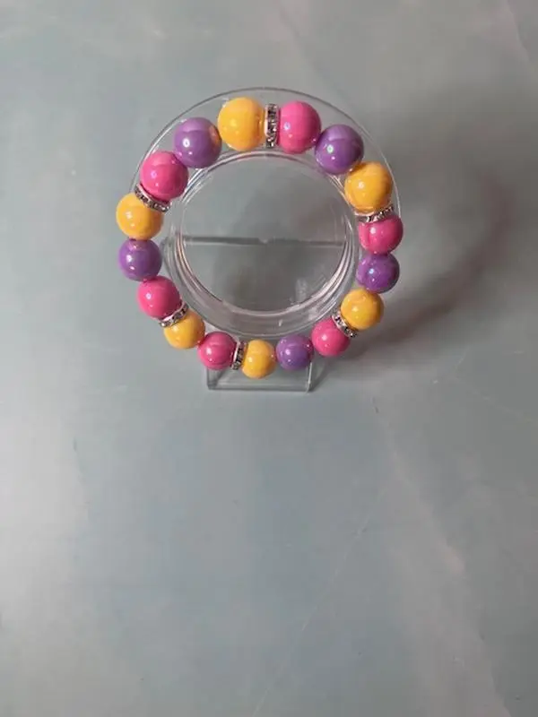 Custom Anklet with Colorful Beads for Stylish Footwear